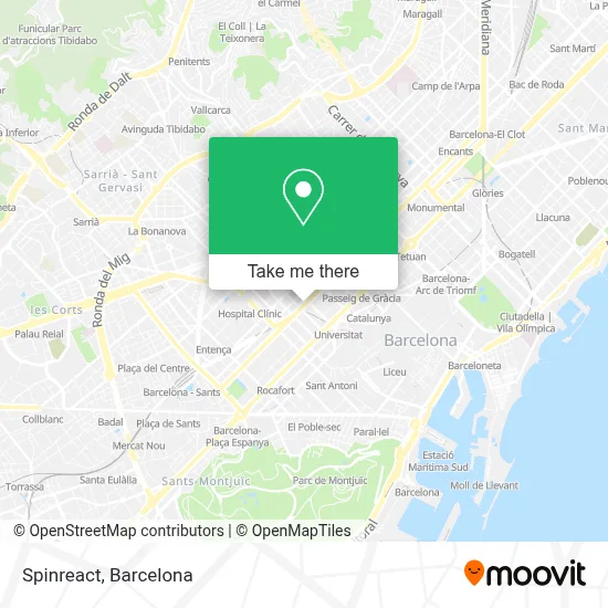 Spinreact map