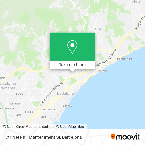 Ctr Neteja I Manteniment Sl map