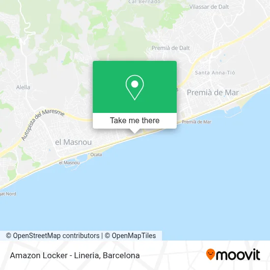 Amazon Locker - Lineria map