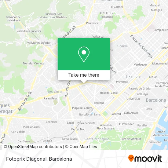 Fotoprix Diagonal map