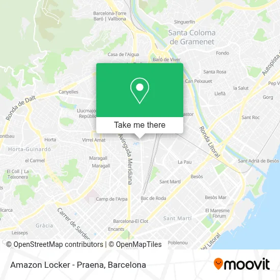 Amazon Locker - Praena map