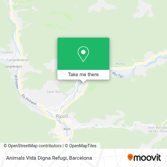 Animals Vida Digna Refugi map