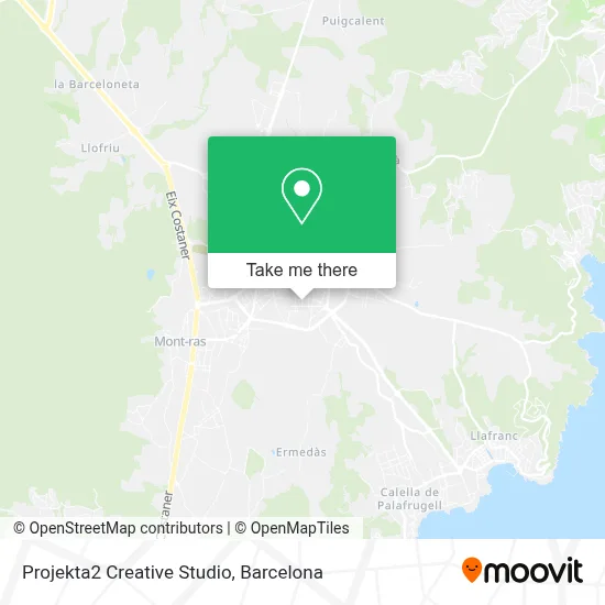 Projekta2 Creative Studio map