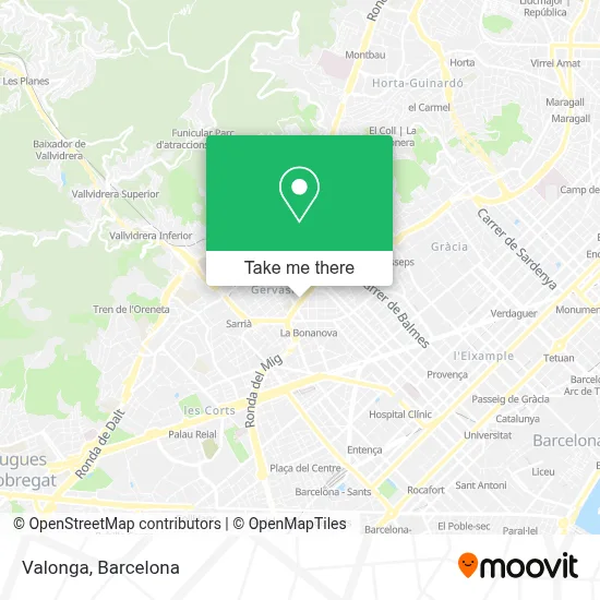 Valonga map