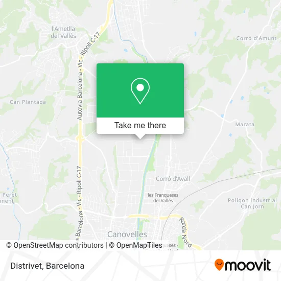 Distrivet map