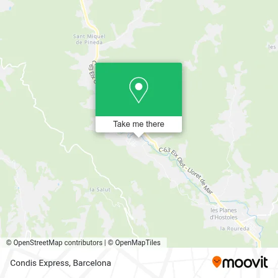 mapa Condis Express