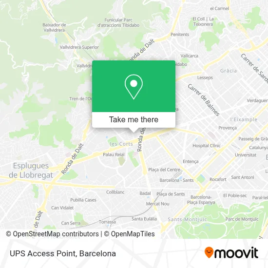 Ups Access Point map