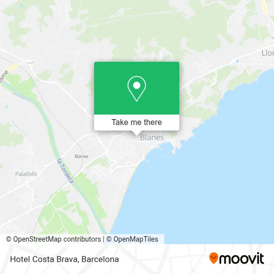Hotel Costa Brava map