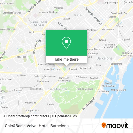 Chic&Basic Velvet Hotel map