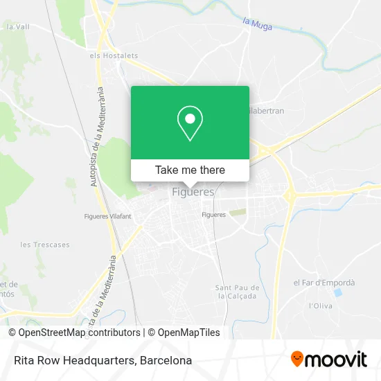 Rita Row Headquarters map