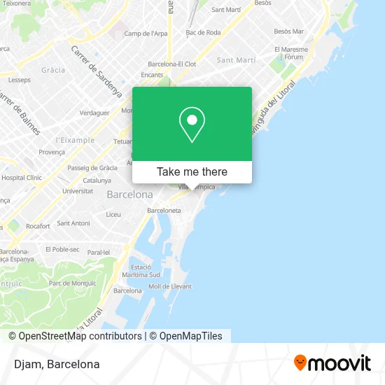 mapa Djam