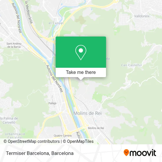 Termiser Barcelona map
