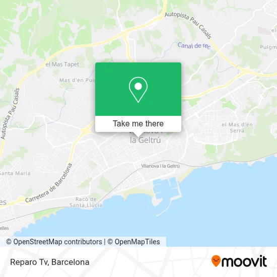 Reparo Tv map