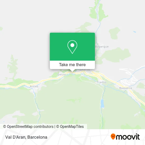 Val D'Aran map