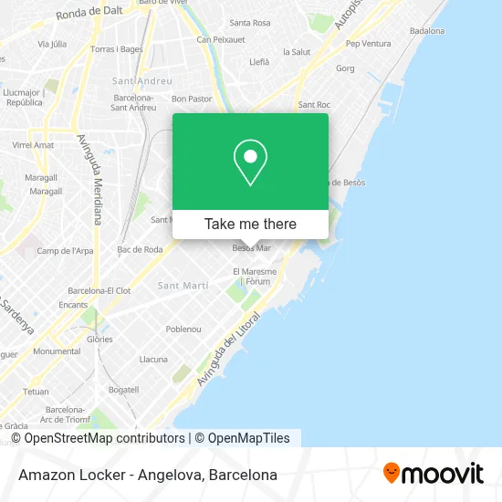 Amazon Locker - Angelova map