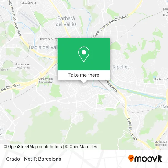 Grado - Net P map