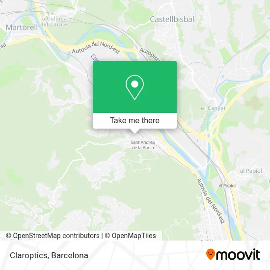 Claroptics map