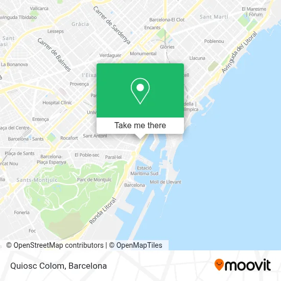 Quiosc Colom map
