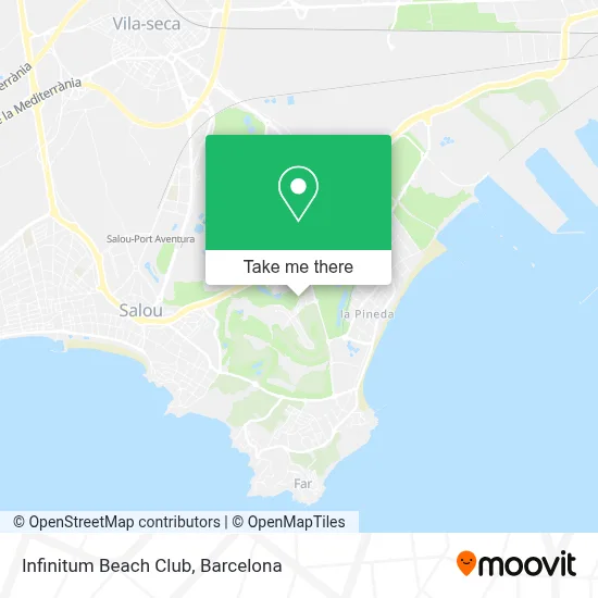 Infinitum Beach Club map