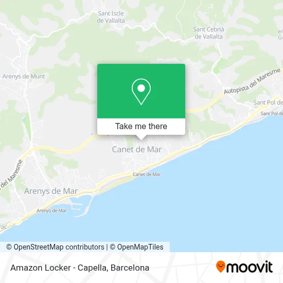 Amazon Locker - Capella map