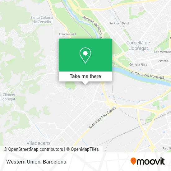 Western Union map