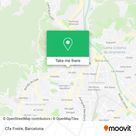 Cfa Freire map
