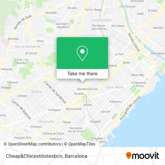 Cheap&Chicestilistesbcn map