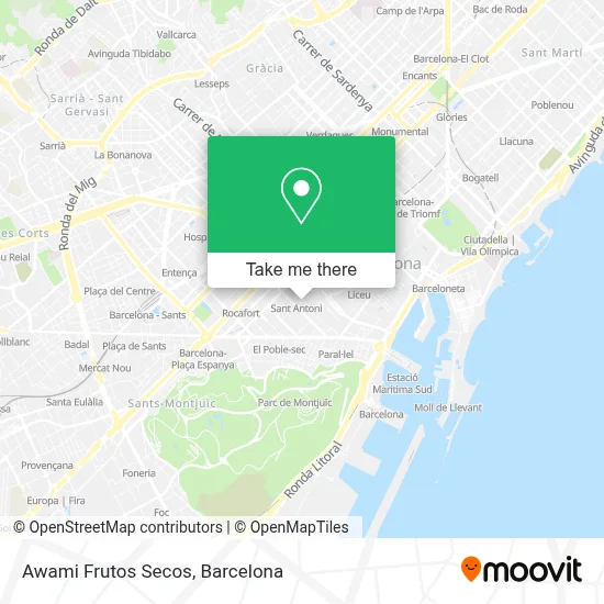 Awami Frutos Secos map
