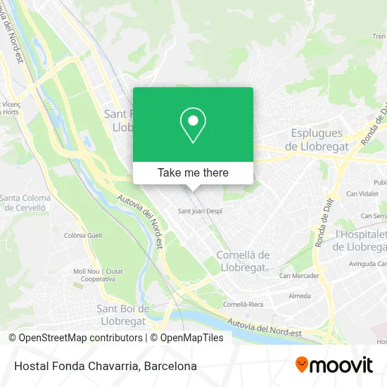 Hostal Fonda Chavarria map