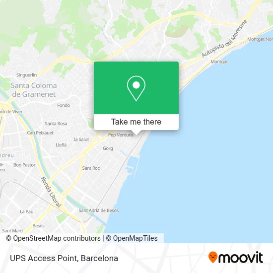 Ups Access Point map