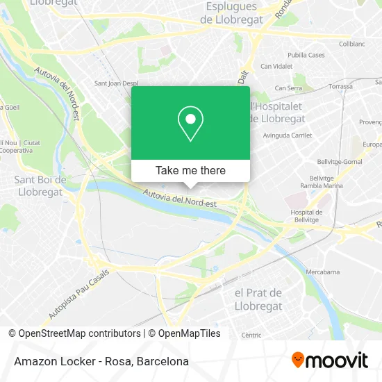 Amazon Locker - Rosa map