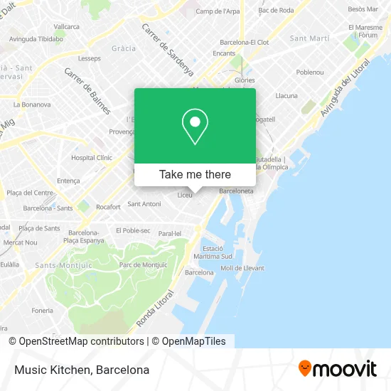 Music Kitchen map