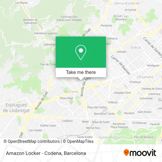 Amazon Locker - Codena map
