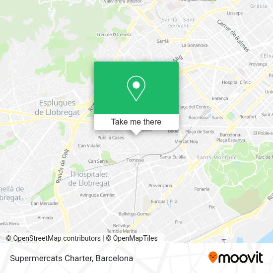 Supermercats Charter map