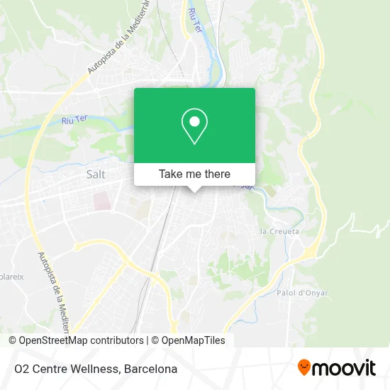 mapa O2 Centre Wellness
