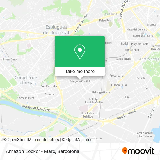 Amazon Locker - Marc map