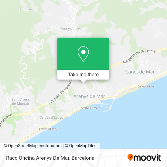 Racc Oficina Arenys De Mar map