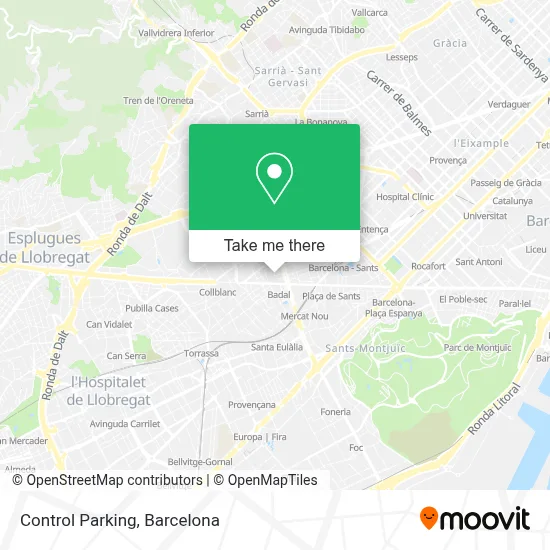 Control Parking map