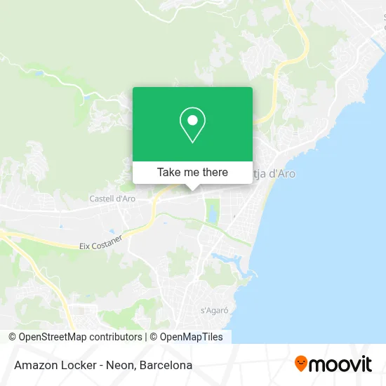 Amazon Locker - Neon map