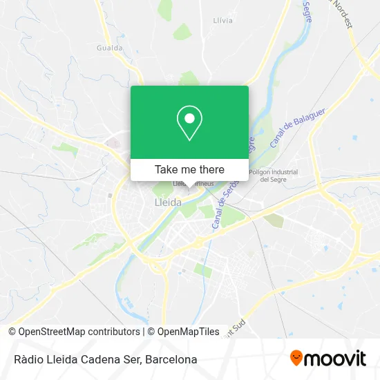Ràdio Lleida Cadena Ser map