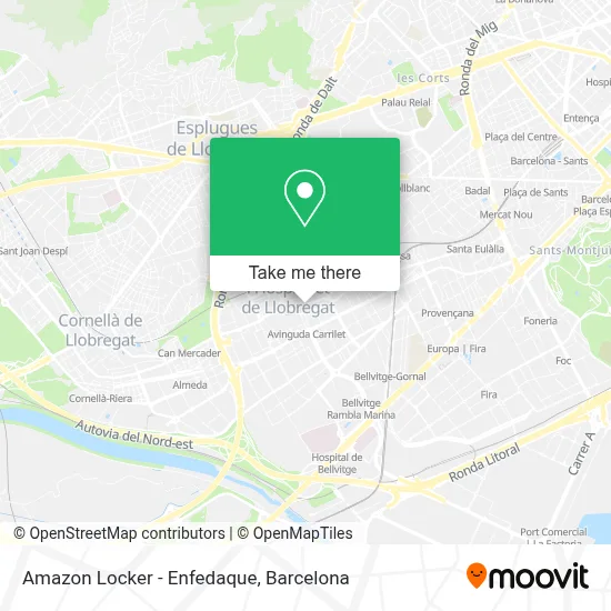 Amazon Locker - Enfedaque map