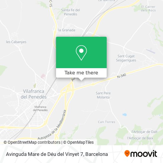 Avinguda Mare de Déu del Vinyet 7 map