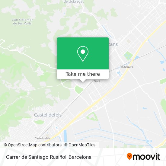 mapa Carrer de Santiago Rusiñol