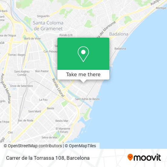 mapa Carrer de la Torrassa 108