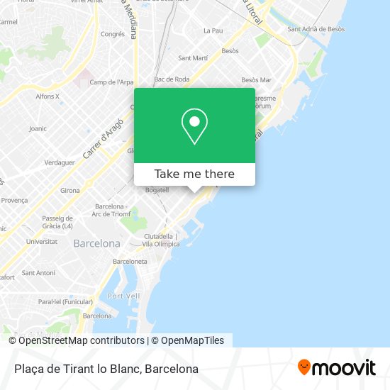 Plaça de Tirant lo Blanc map