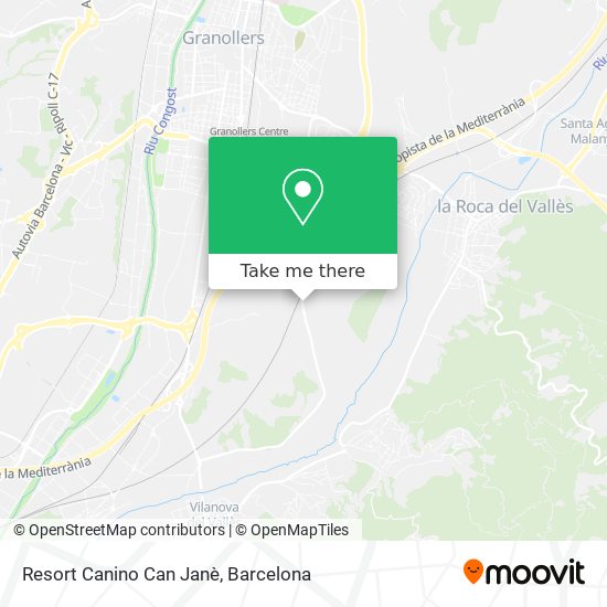Resort Canino Can Janè map