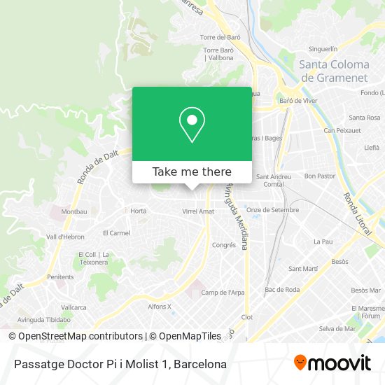 Passatge Doctor Pi i Molist 1 map