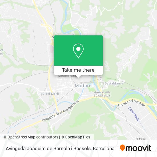 Avinguda Joaquim de Barnola i Bassols map
