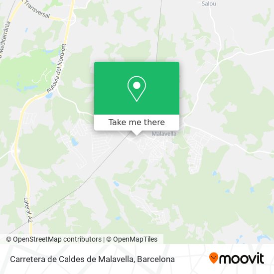 Carretera de Caldes de Malavella map