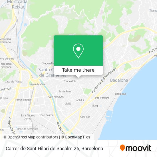 Carrer de Sant Hilari de Sacalm 25 map